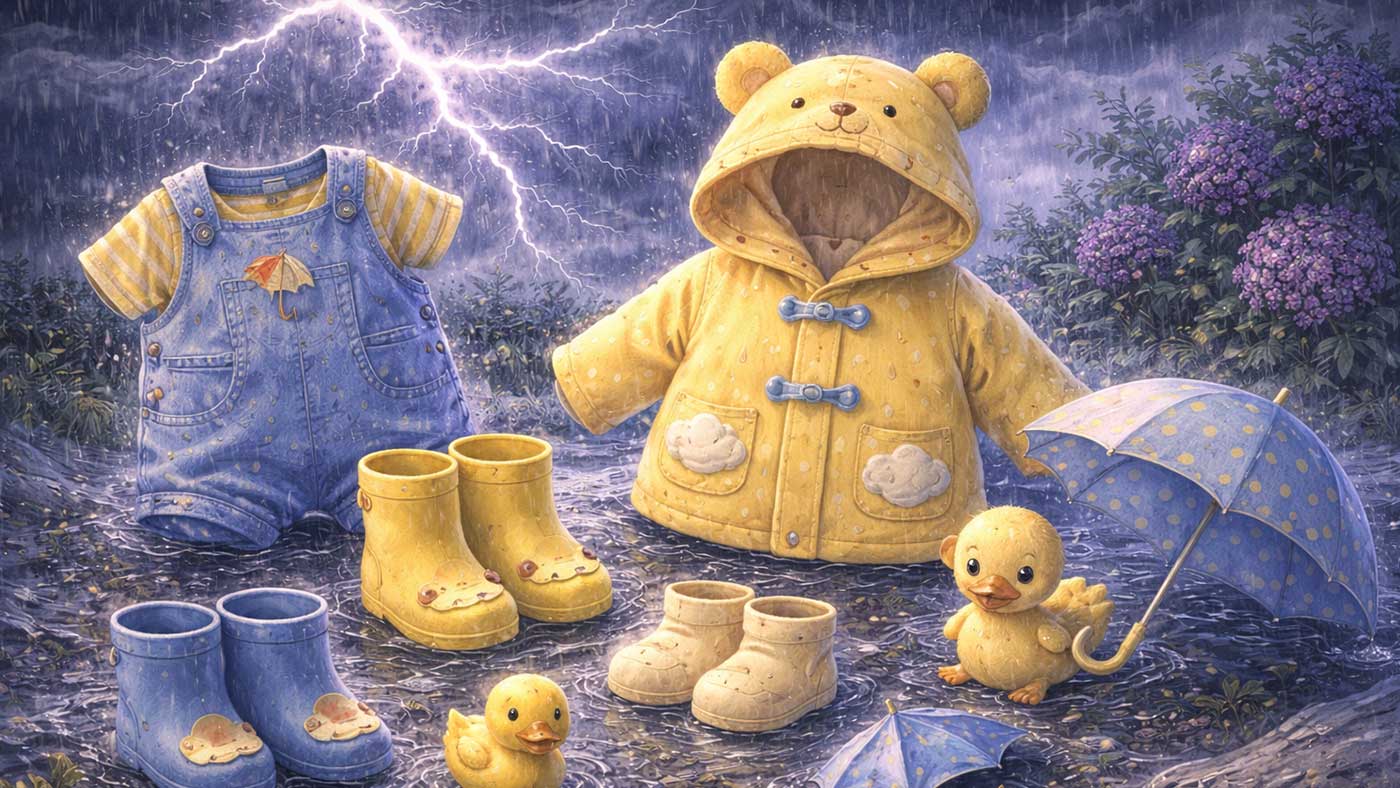 Baby bei Gewitter und wechselhaftem Wetter schützen