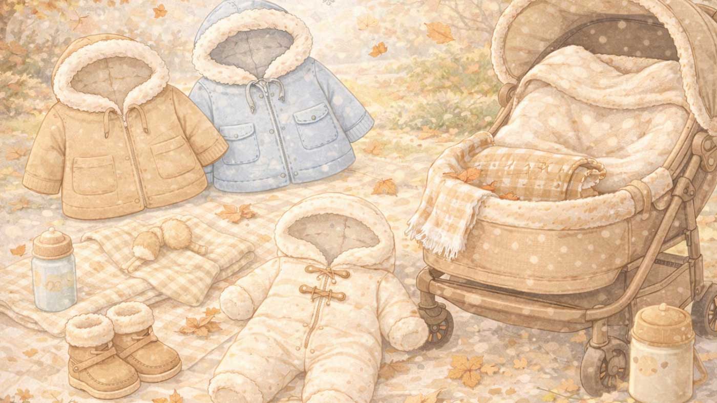 Sommerliche Babykleidung bei warmem Wetter