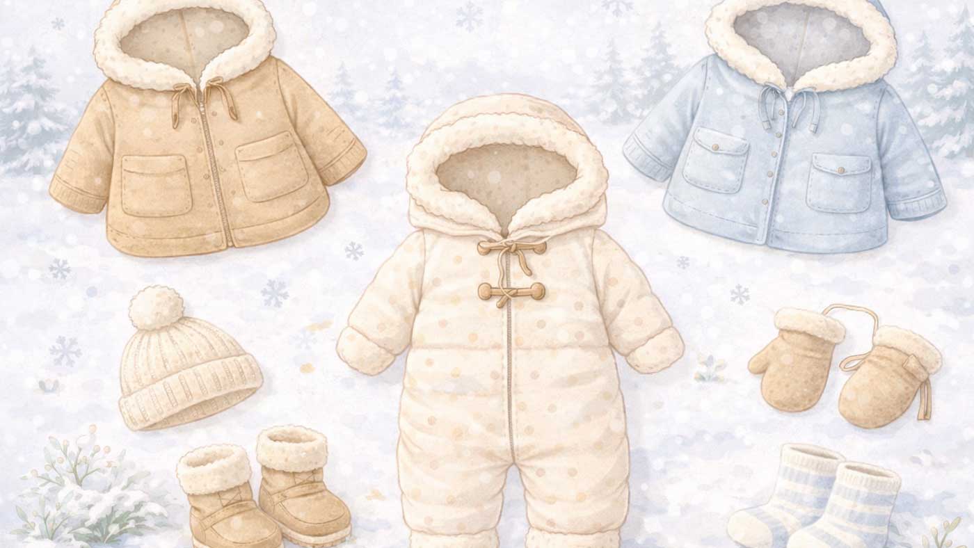Baby im Winter sicher warm anziehen